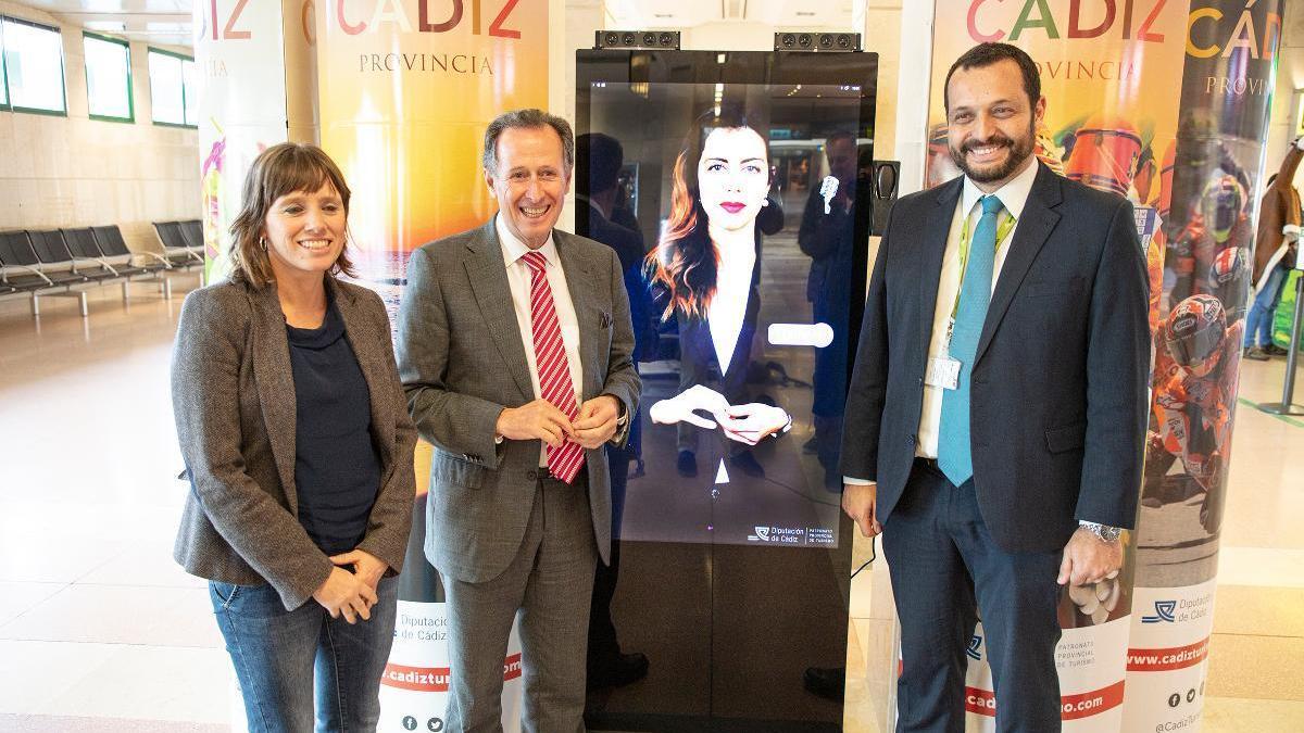 La empresa cordobesa PayThunder instala un asistente virtual de información en el aeropuerto de Jerez