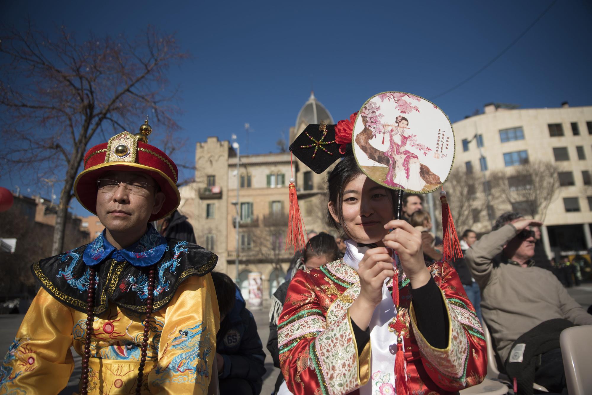 Celebració de l'Any Nou Xinès a la plaça de Sant Domènec de Manresa