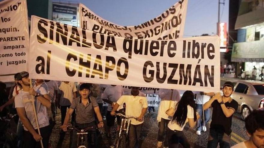 Cientos de personas exigen la liberación de un poderoso narco en México