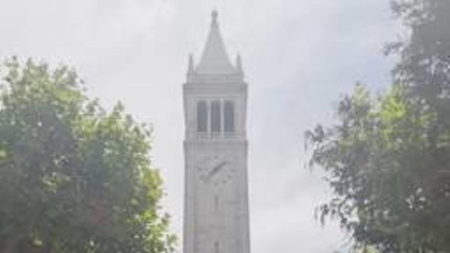 Con parte de los seleccionados, en el campus de la Universidad de Berkeley.