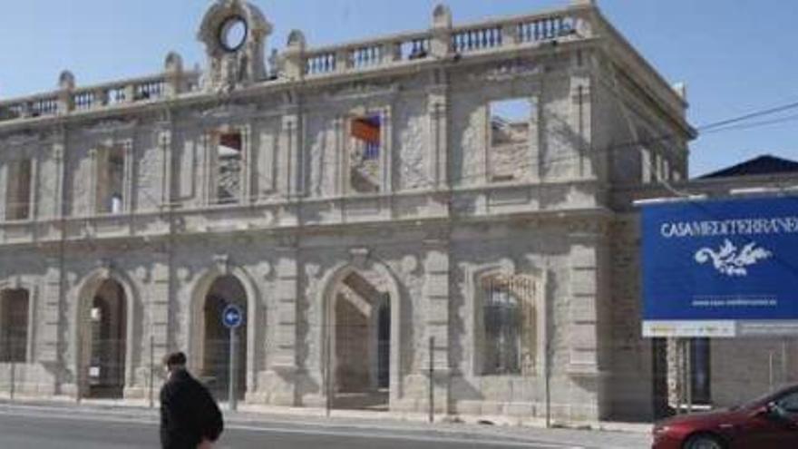 Estado de la vieja estación de Benalúa tras las primeras fases de la rehabilitación.