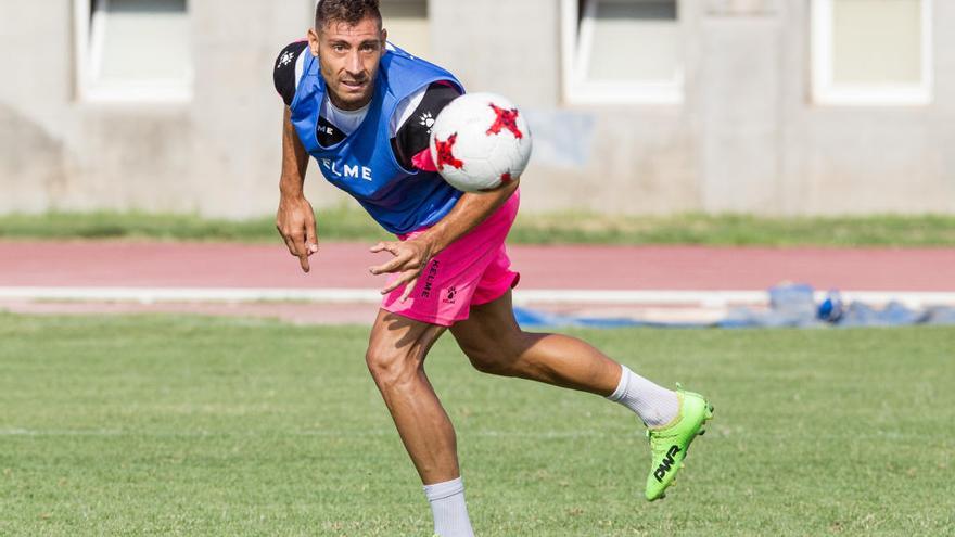 Samuel, durante un entrenamiento de esta temporada.