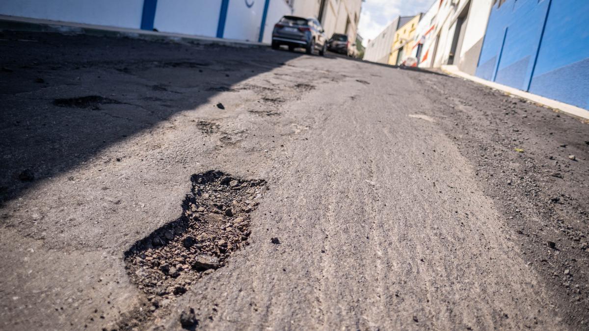 Una de las calles del Polígono de Buenos Aires, en Santa Cruz.