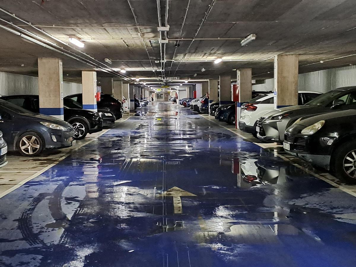 Imagen del interior del parking municipal de Nules.