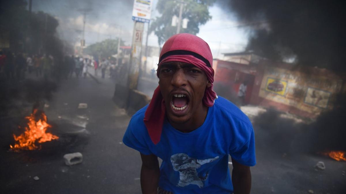 Disturbios en Haití.