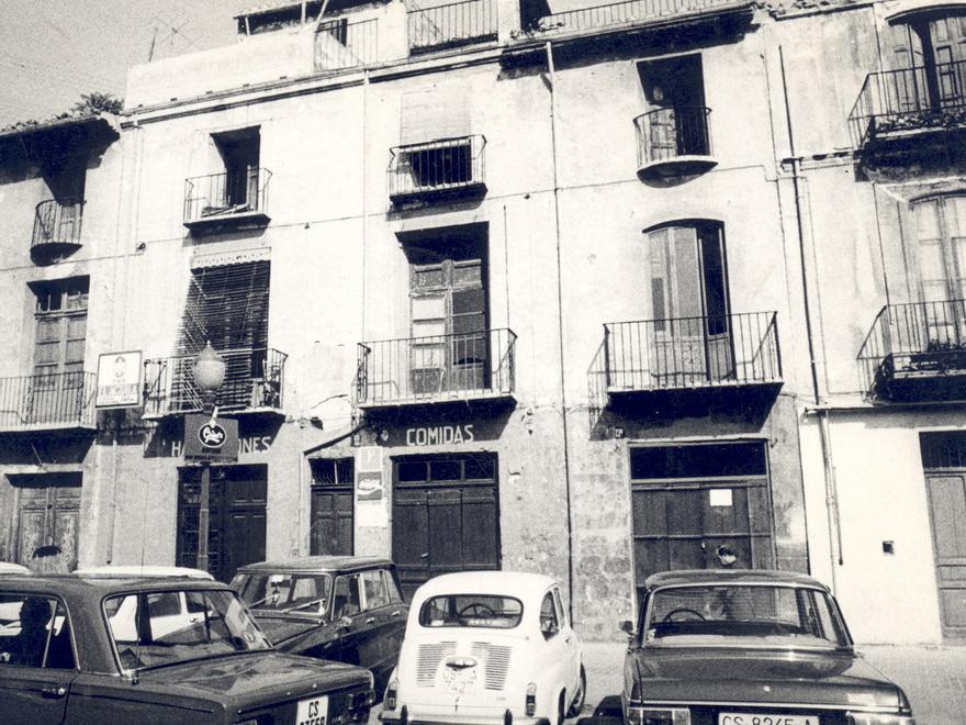 Las antiguas Casas de las Ánimas, en la plaza Mayor.