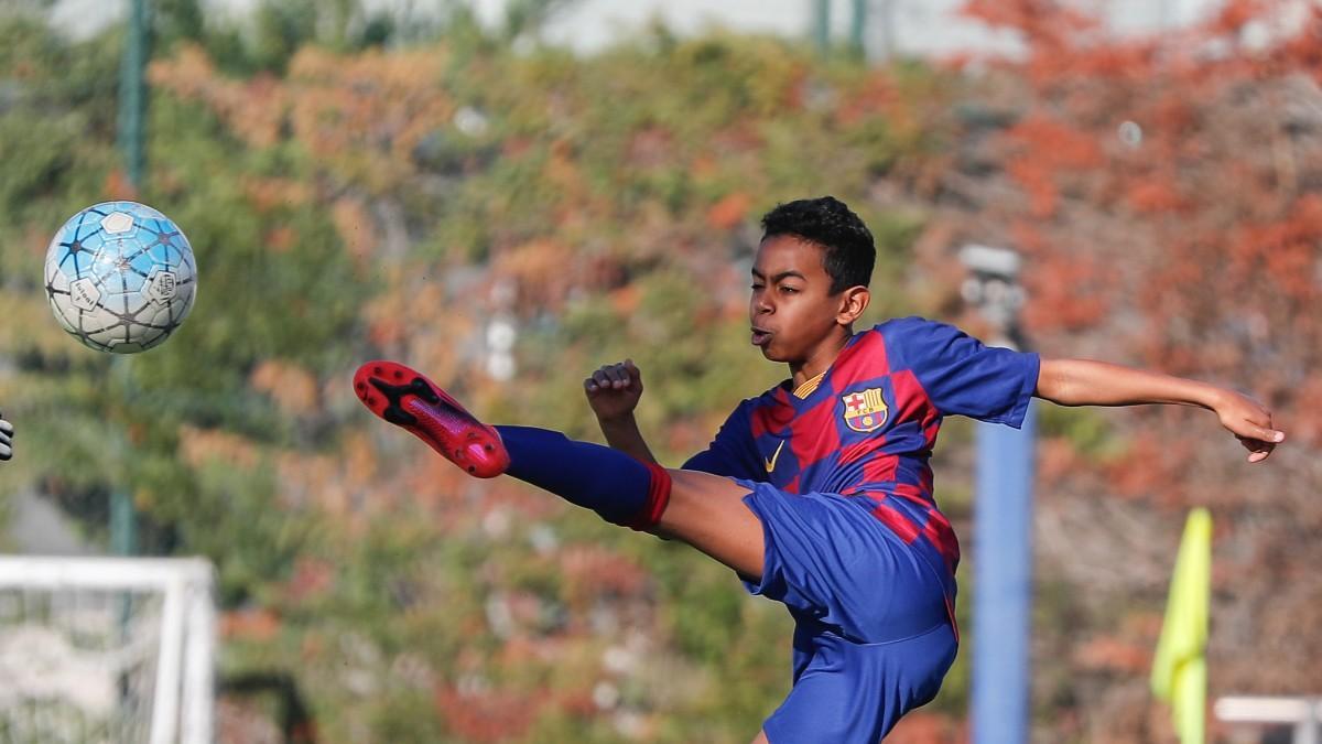 Lamine Yamal en su etapa con el Infantil B