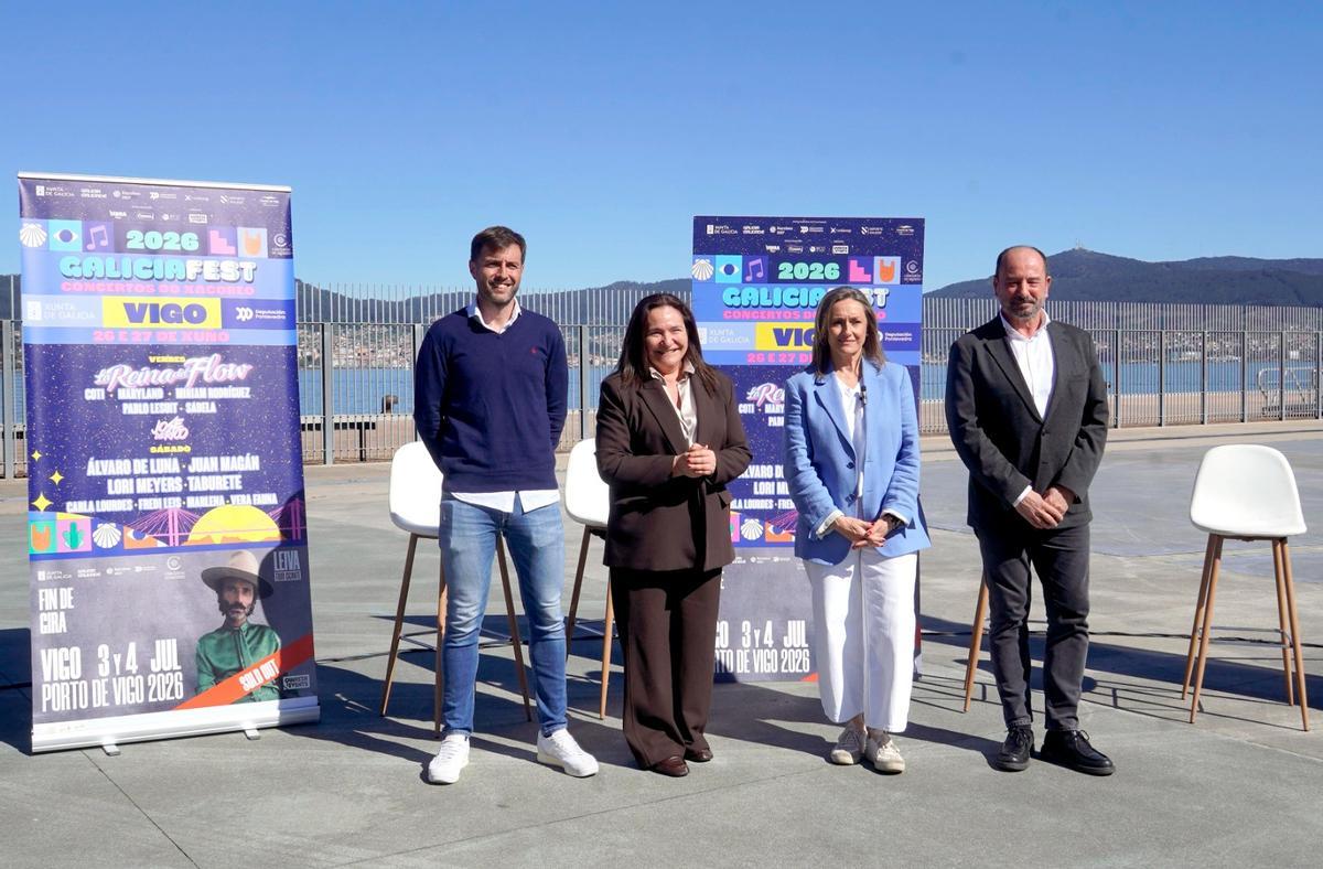 Antonio Casal, Ana Ortiz, Luisa Sánchez y Xosé Merelles.