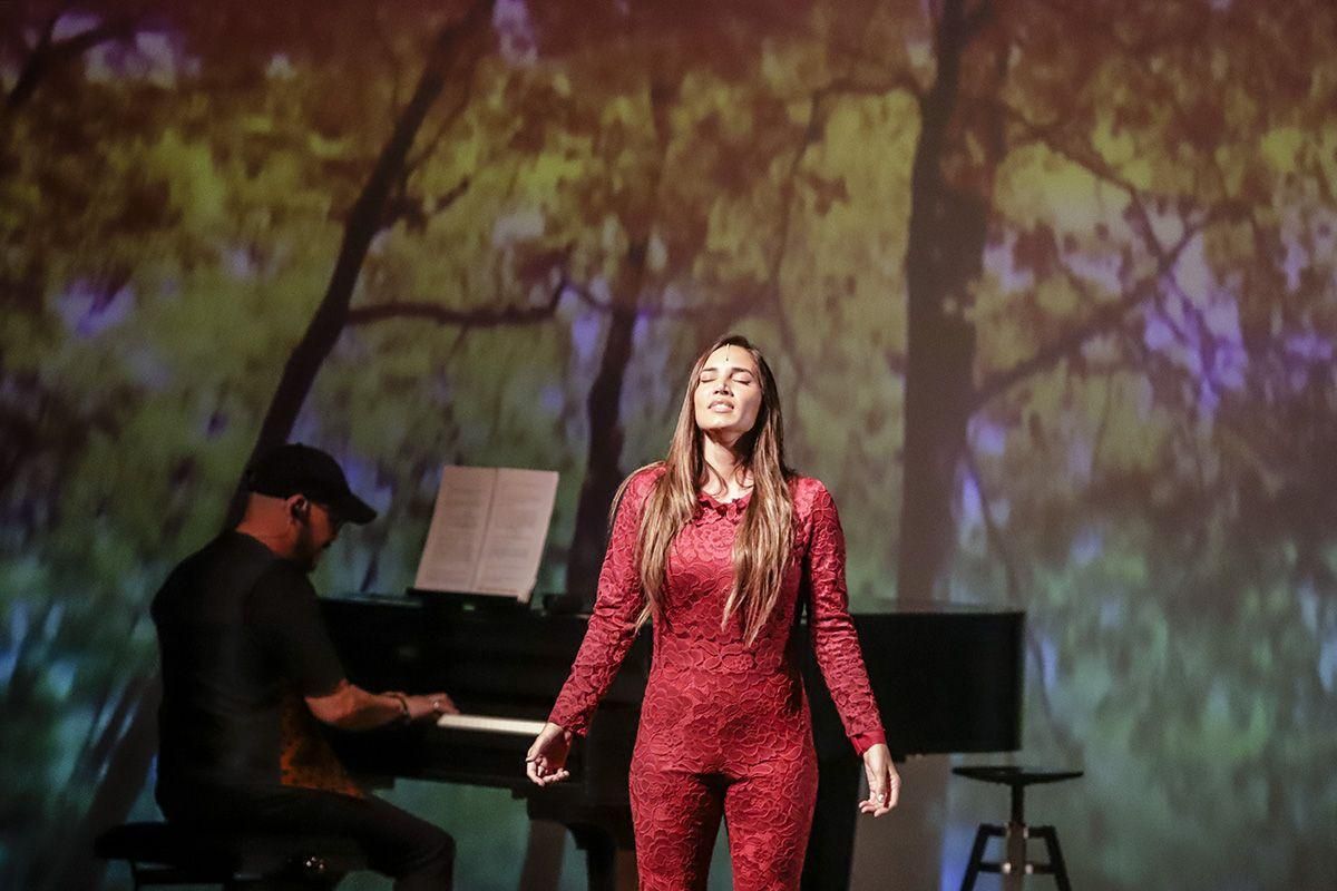 India Martínez, en el Gran Teatro durante la representación de 'Lorca por Saura'.