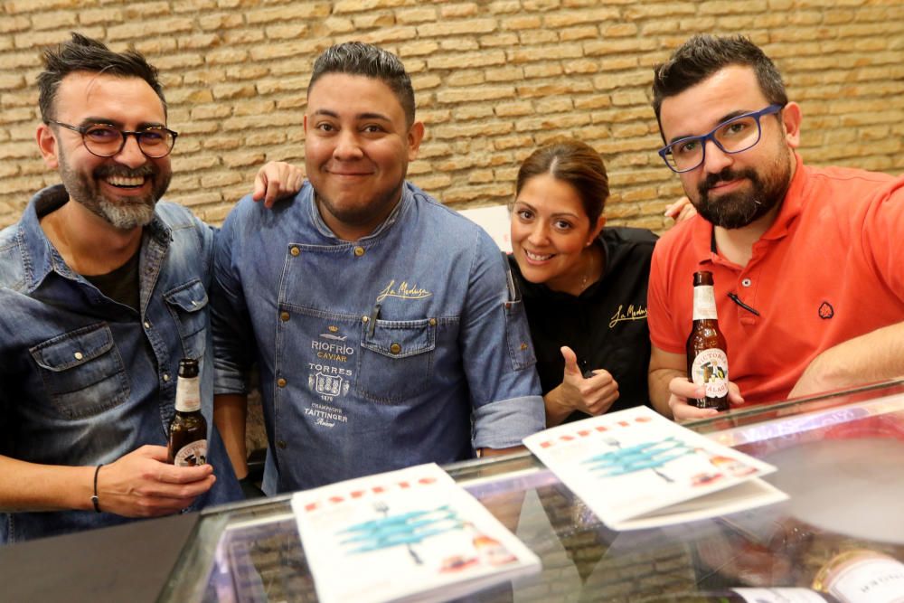 Juanjo Perles, Elías Tang, Isa Urbina y Andrés Romero en La Medusa .