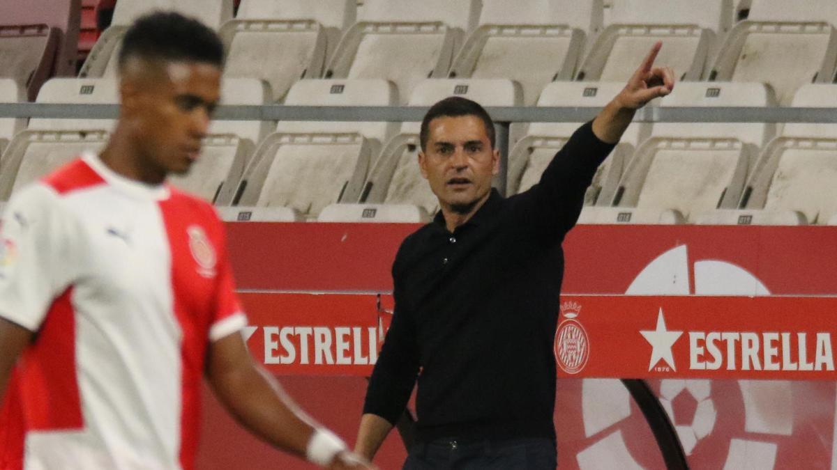 Francisco en el partit d&#039;anada contra l&#039;Almeria.