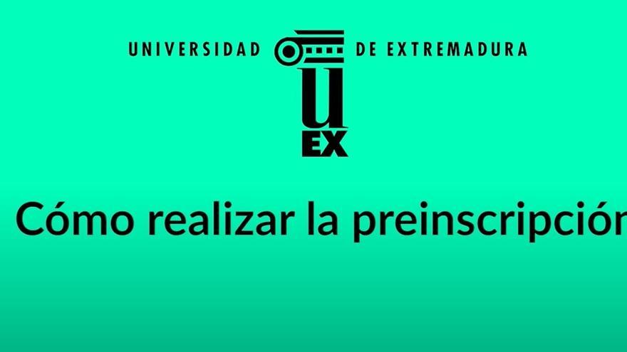 Comienza el periodo de preinscripción en la Universidad de Extremadura