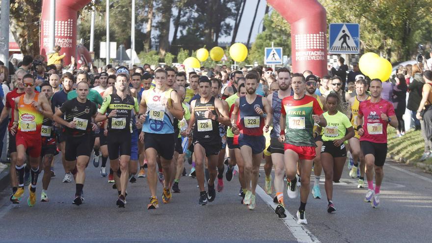 Saad Tlemcani y Esther Valiño conquistan la Medio Maratón de Vigo