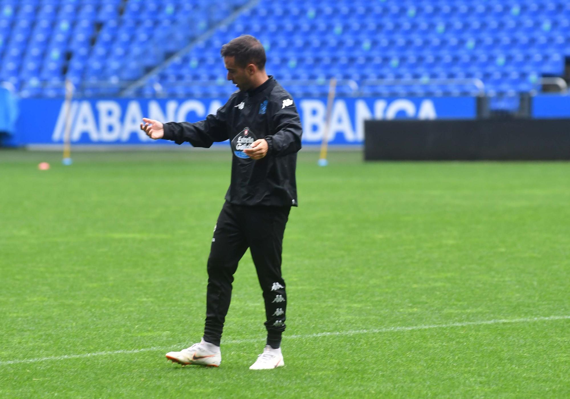 El Dépor entrena en Riazor para preparar el 'play off'