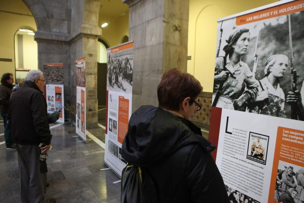 Exposición sobre el holocausto en Gijón