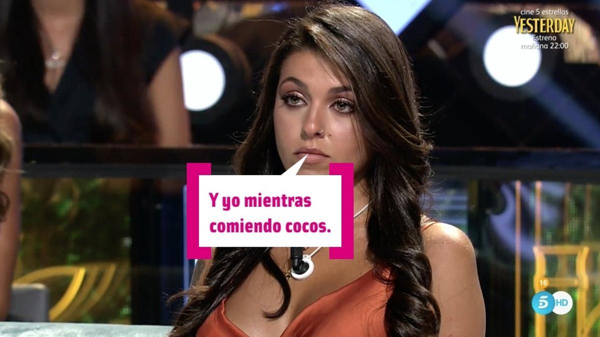 Lola en el debate de 'Supervivientes'