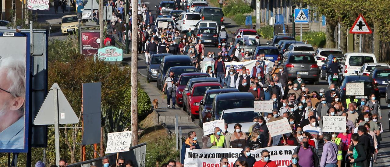 Los vecinos, en pie de guerra contra el peaje de la AP-9 entre Vigo y Redondela.