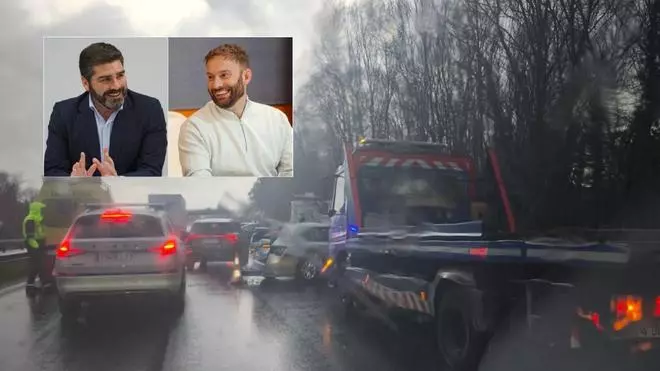 Un accidente múltiple en la AP-9 cierra la autopista en sentido Santiago