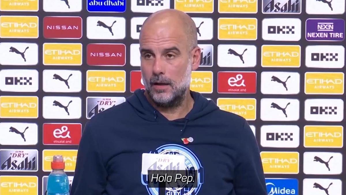 Guardiola sobre la convocatoria de Grealish: "Tendrás que preguntárselo al seleccionador"
