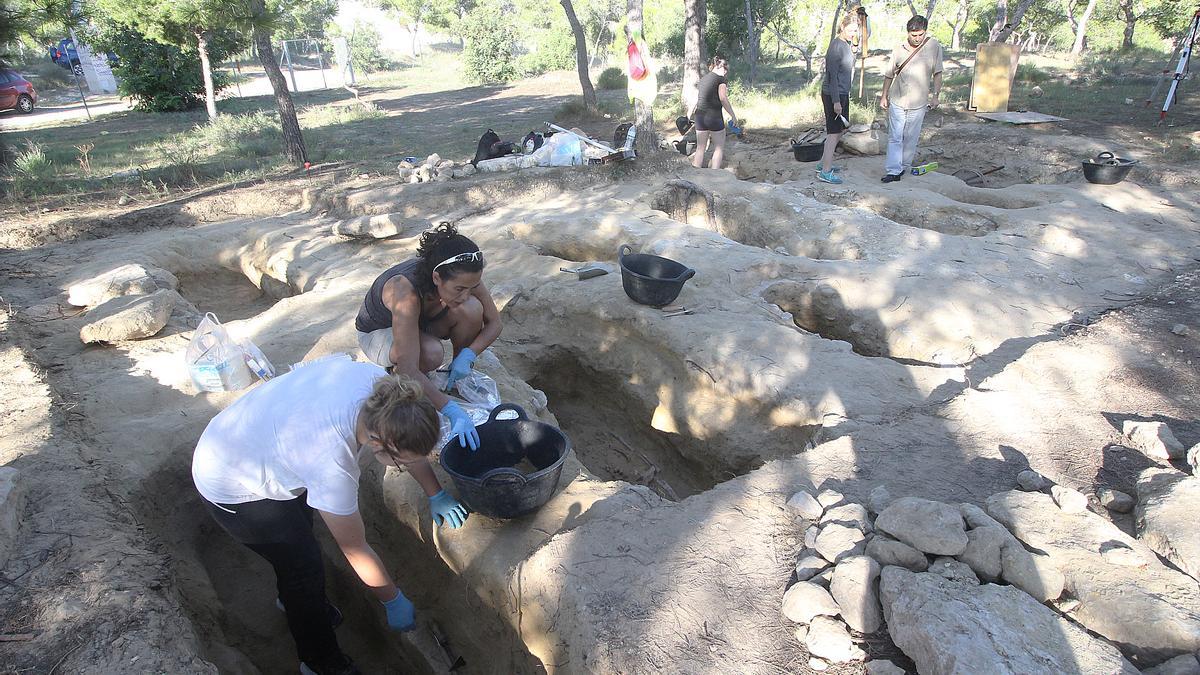 Yacimiento de la necrópolis de origen bizantino en Rojales