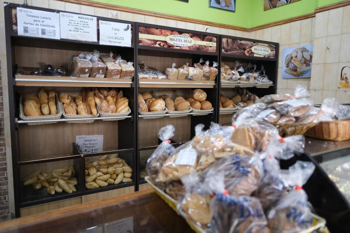 Mostrador de la panadería.