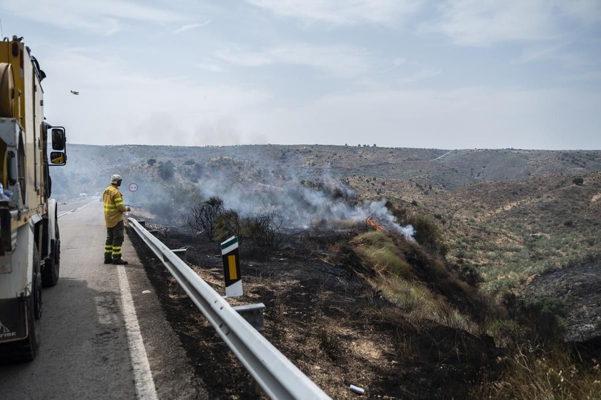 Fotogalería | Así ha sido el incendio forestal en Garrovillas de Alconetar