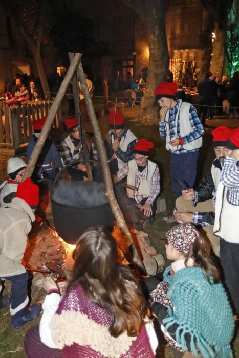 Pessebre vivent al pati de Cal Mut, al Barri Vell de Salt