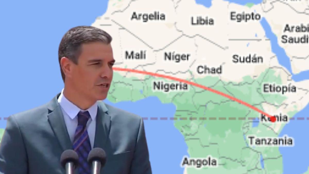 Sánchez confunde Kenia con Senegal