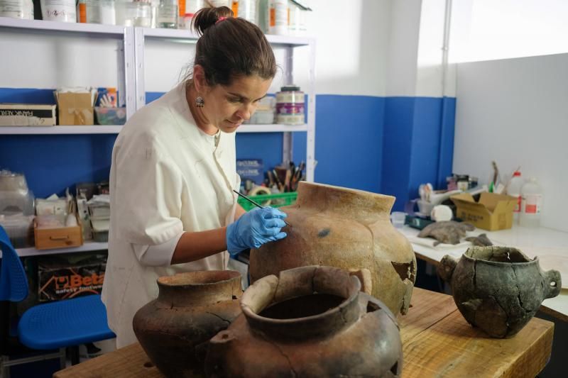 Restauración de cerámica de La Fortaleza.