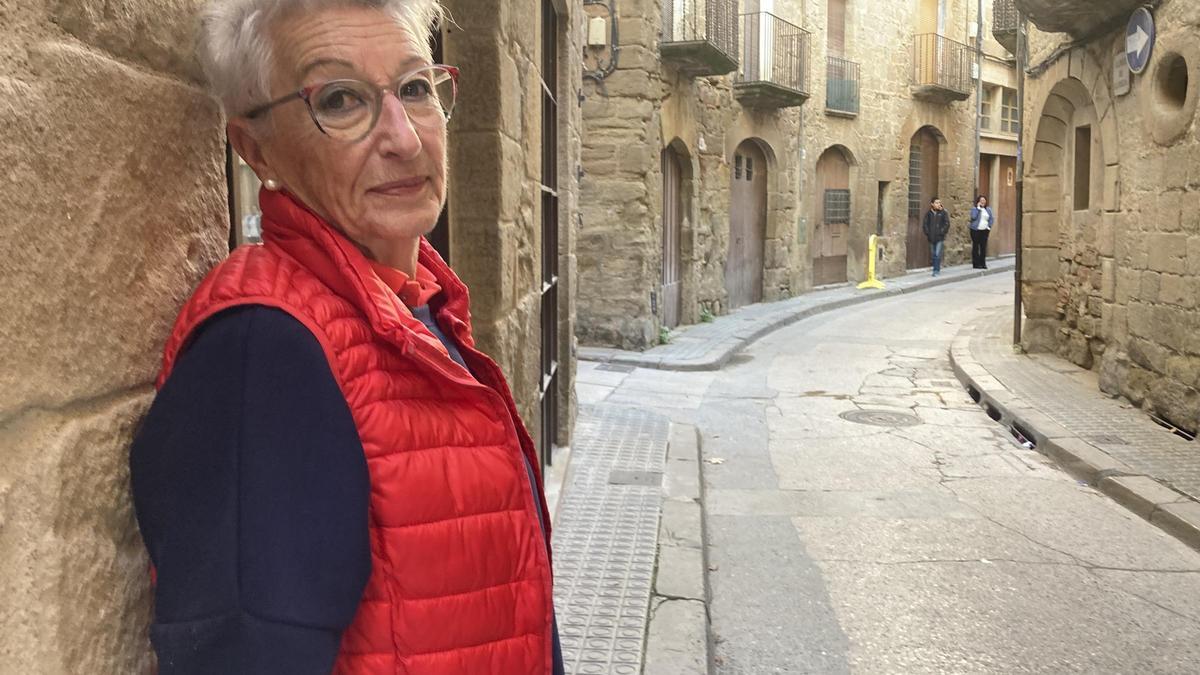 Neus Mujal al nucli antic de Solsona