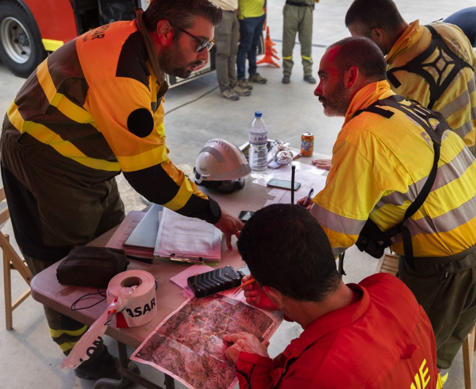 El incendio de Bejís, en imágenes