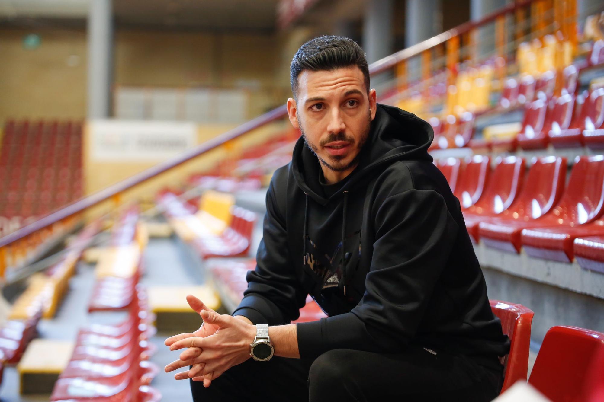 Cristian Ramos, portero del Córdoba Futsal, en el Palacio de Deportes Vista Alegre.