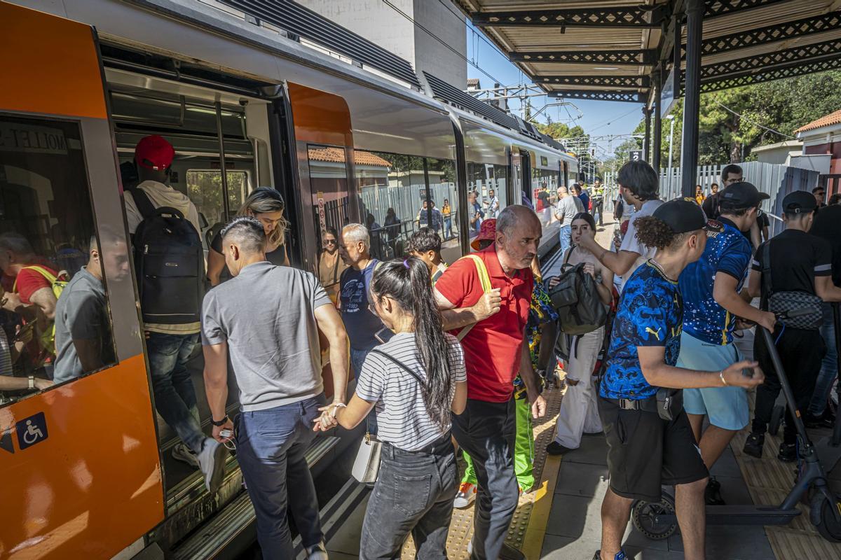 La R3, sin servicio entre Parets y La Garriga por obras de mejora.  La estación de Mollet Santa Rosa afectada por el corte.