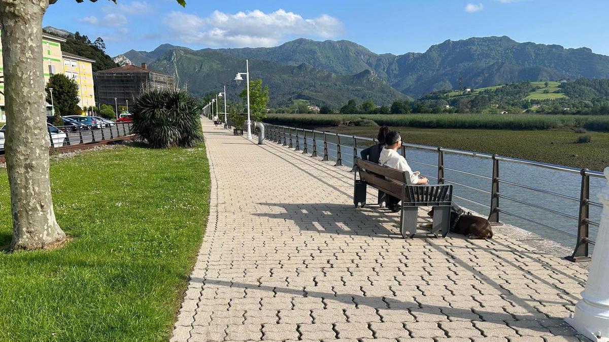 El paseo, tras la limpieza.