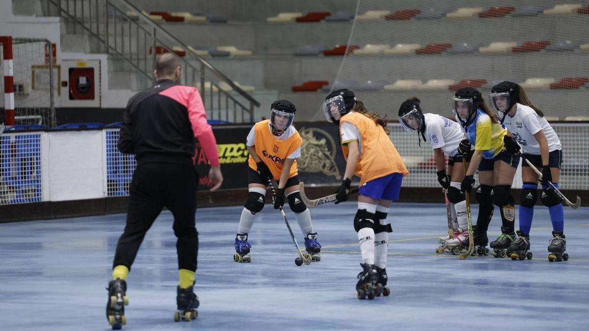 Un entrenamiento del eNe Oposiciones CP Mieres de esta semana.