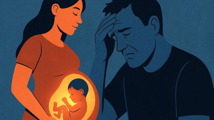 El hijo ya percibe antes de nacer cómo se siente su papá