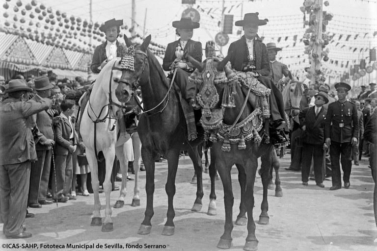 Concurso de caballistas. 1945