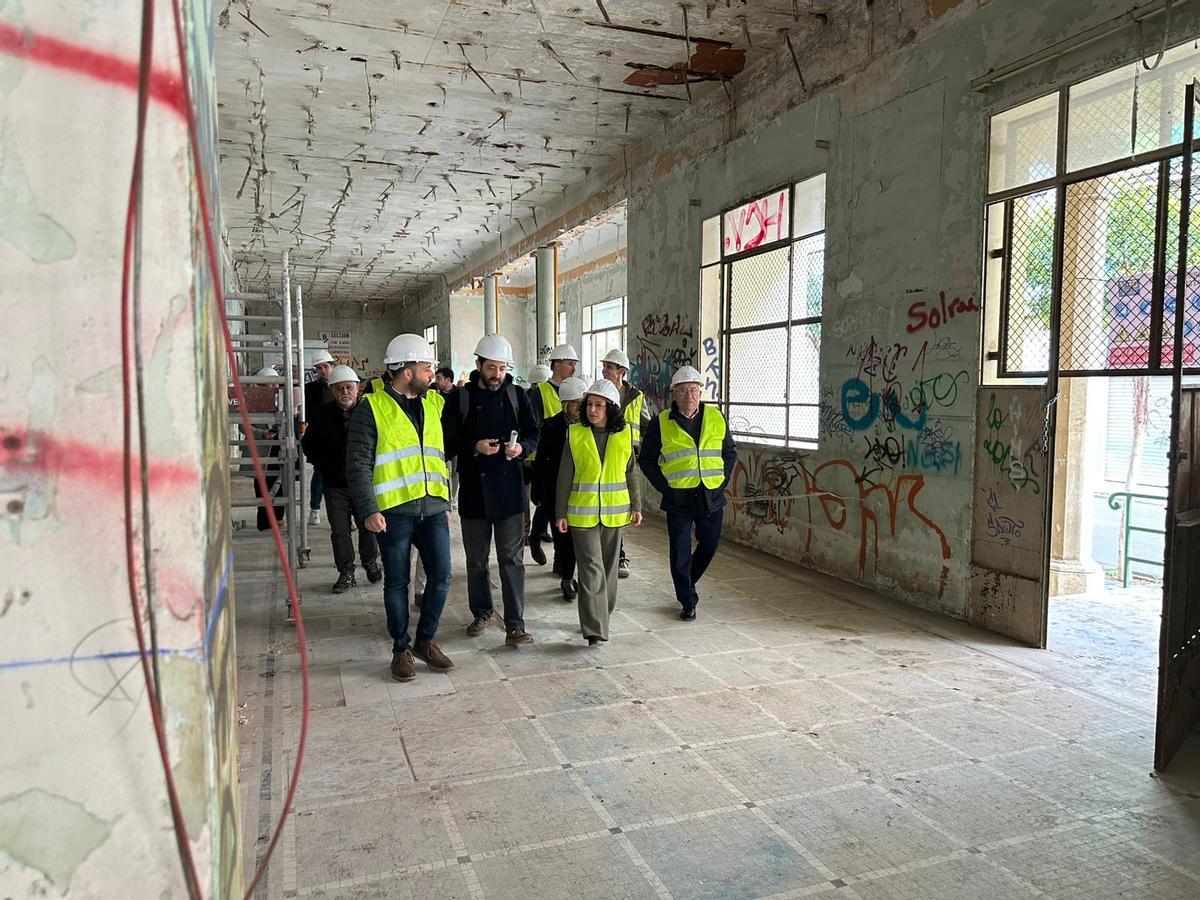 Un momenot de la visita.