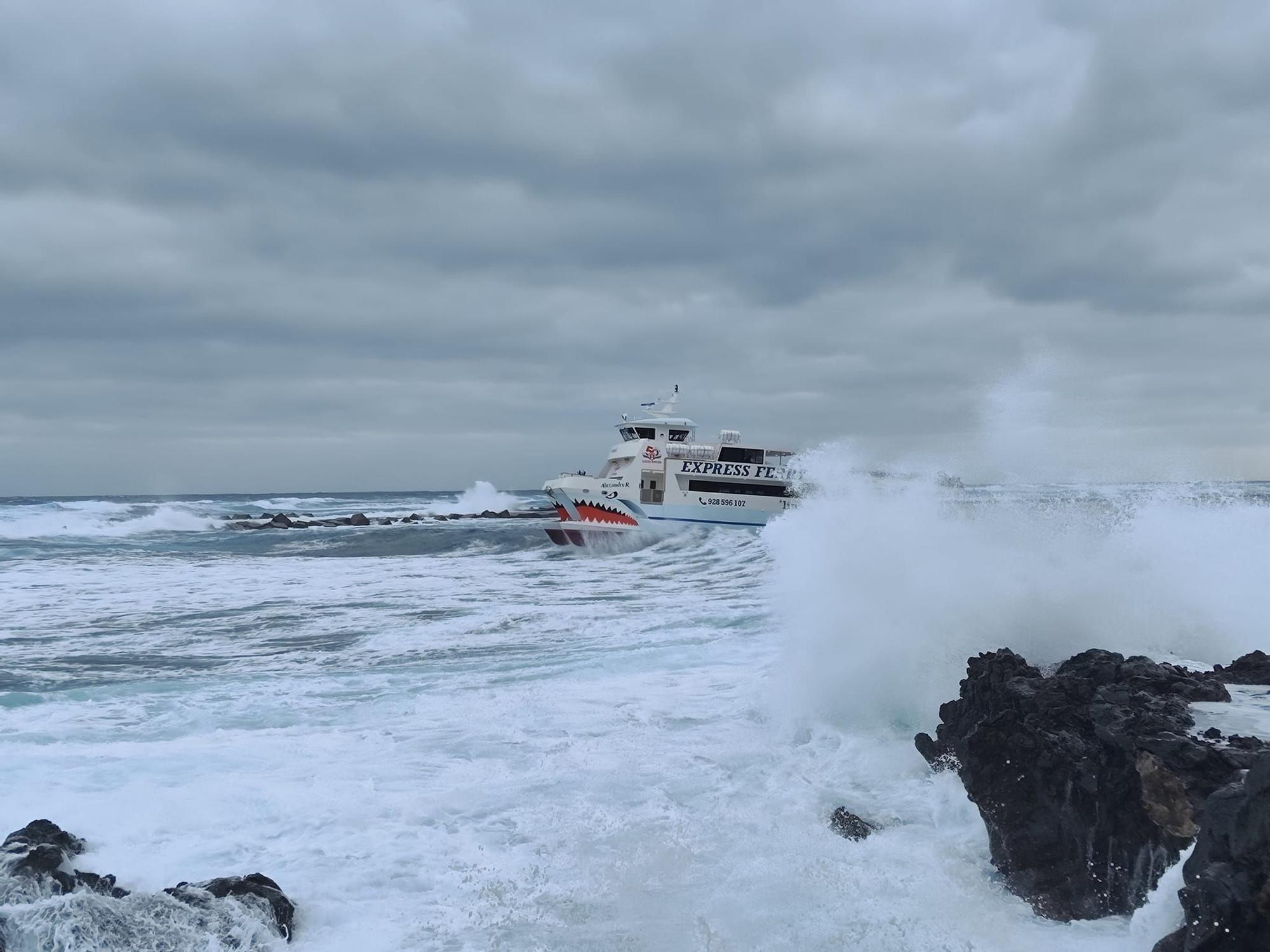 Oleaje en Órzola, en el norte de Lanzarote