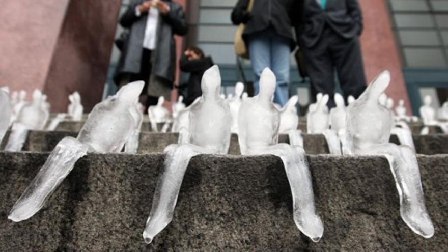 Figuras de hielo contra el cambio climático