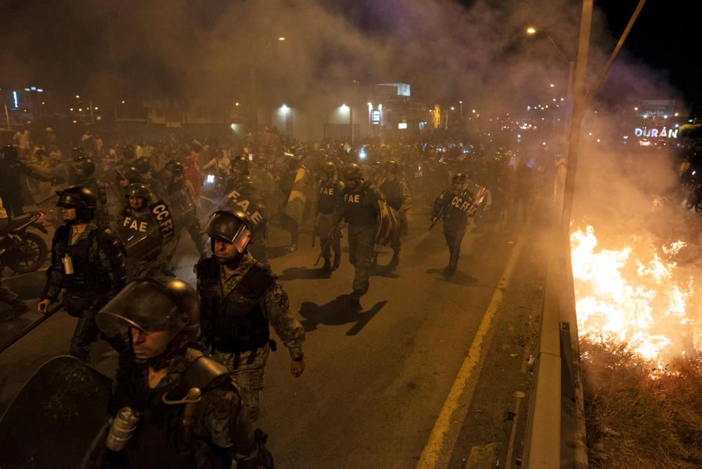 Protestas en Ecuador contra Lenín Moreno.