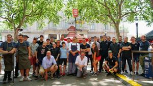 Chefs de los restaurantes participantes en el Born Street Food.