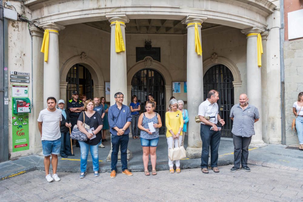 Homenatge a les víctimes dels atemptats del 17-A a Berga