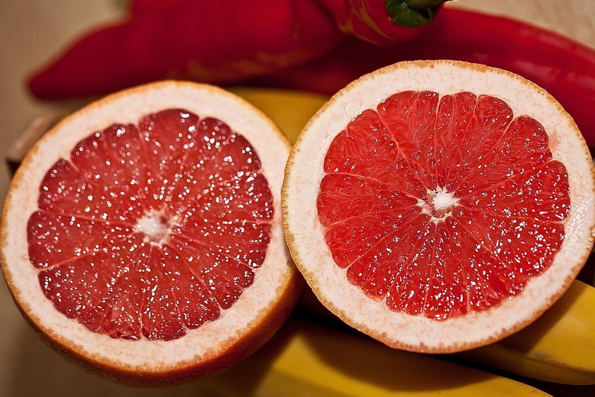 Interior de un pomelo