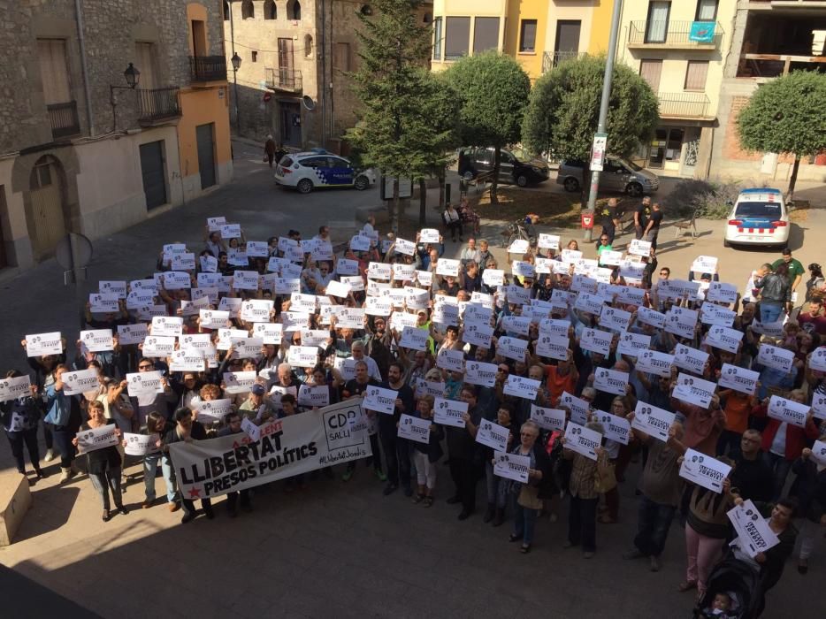 Vista aèria de la concentració d'avui, a Sallent.