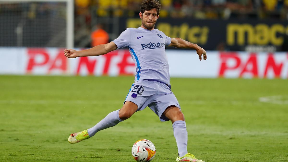 Sergi Roberto, en el partido ante el Cádiz