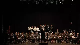 La banda de música de Alagón celebra su 40 aniversario en el Teatro de las Esquinas de Zaragoza