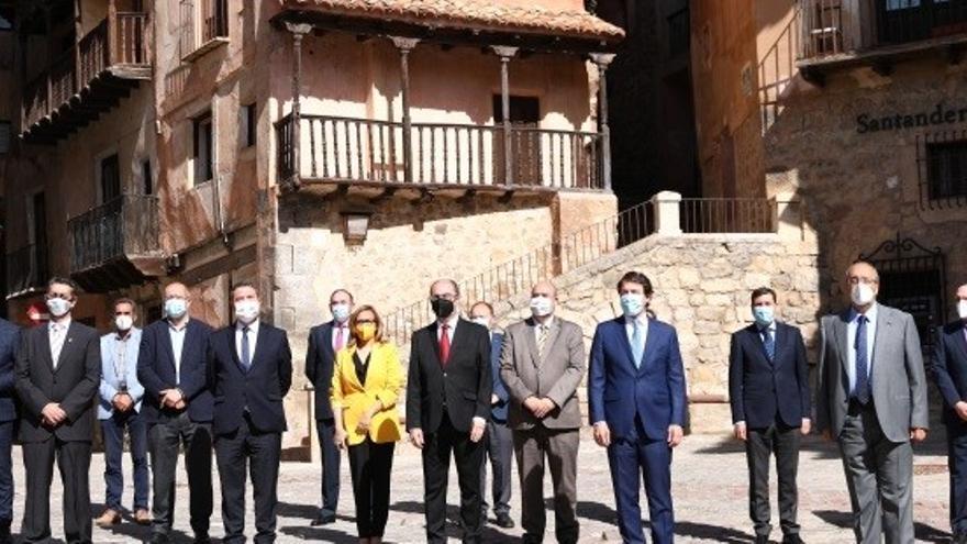 Reunión de los presidentes de Aragón, Castilla y León y Castilla-La Mancha en Albarracín (Teruel).