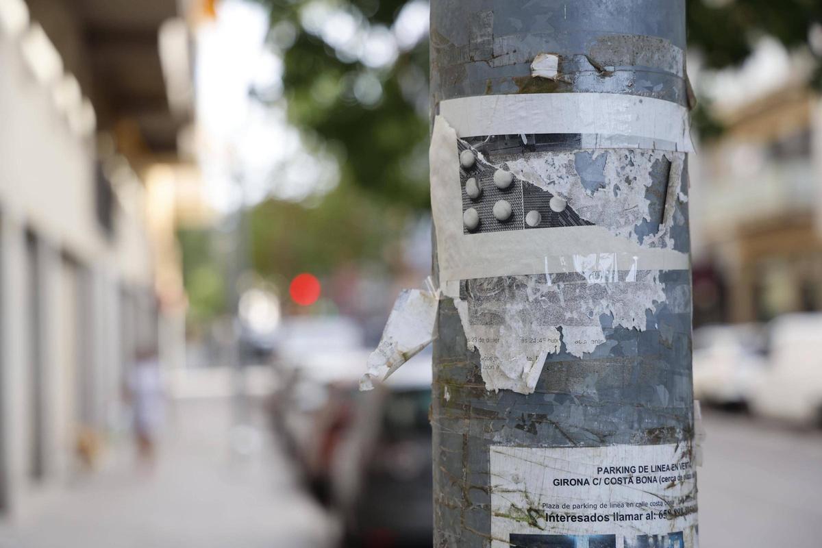 Les restes d'un dels cartells