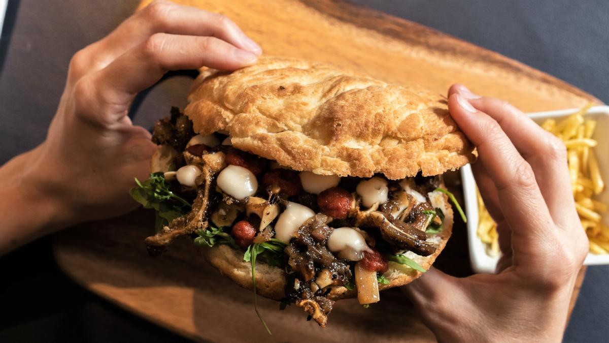 Torta de oreja de cerdo de Asador de Aranda.